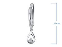 Серьги из белого золота с бриллиантами э4701сг03152300