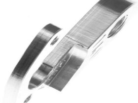 Держатель заднего переключателя "петух" Meta №140 фрезерованный (серебристый)