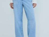 Джинсы Balloon со средней посадкой, Голубой