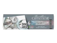 Набор карандашей акварельных Cretacolor "AQUA GRAPH SET" 6 цв в металле