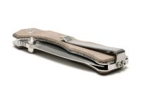 Нож складной Hide Folder, Green Micarta Scales, Crucible CPM® S30V™, Tommaso Rumici Design 7.5 см.