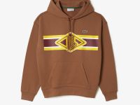 Мужское хлопковое худи Lacoste свободного кроя