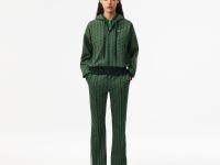 Женские расклешенные спортивные брюки Lacoste с монограммой