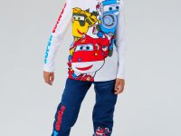 Фуфайка трикотажная для мальчиков (футболка с длинными рукавами)