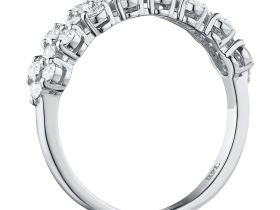Классическое кольцо из белого золота с бриллиантами э0901кц08160900