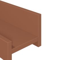 Полка Лиа 80x12 Терракотовый