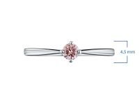 Помолвочное кольцо из белого золота э0912кц01137300_pink