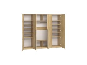 Распашной шкаф Кимбол 4-240x210 Дуб Золотистый