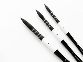 Кисть имитация белки №8 круглая Малевичъ "Blanka" французское крепление