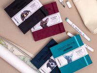 Скетчбук для маркеров Малевичъ, 15х15 см 40 л 220 г двусторонняя бумага