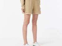 Женские рельефные шорты Lacoste из смеси хлопка