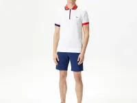 Мужское хлопковое поло Lacoste стандартного кроя