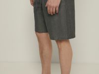 Шорты на резинке с добавлением льна