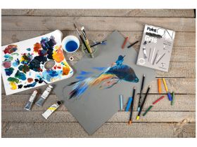 Альбом-склейка для смешанных техник Clairefontaine "Paint'ON Grey" А4 30 л 250 г, серый