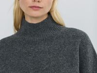 Свитер из мягкой пряжи с шерстью, Серый