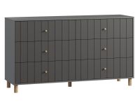 Комод Моррис 163x90 Графитовый