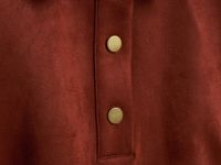 Платье мини из искусственной замши, Оранжевый