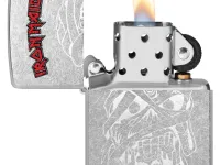 Зажигалка ZIPPO Iron Maiden с покрытием Street Chrome, латунь/сталь, серебристая