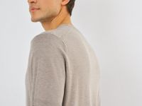 Вязаная футболка из пряжи, Бежевый