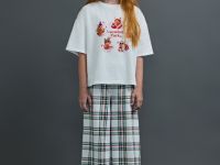 Футболка пижамная с принтом для девочек, Белый