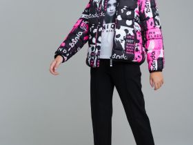 Куртка текстильная с полиуретановым покрытием для девочек