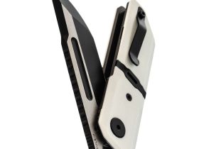 Складной нож Maxace Capsule-2, сталь 10CR15COMOV, рукоять G10, белый