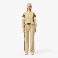 Женские хлопковые спортивные брюки Lacoste оверсайз