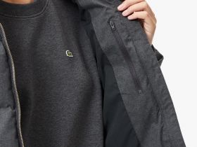 Женская парка Lacoste с воротом и поясом