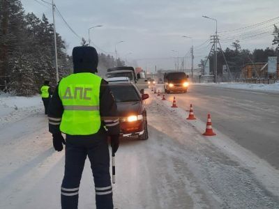 Рейды ГИБДД Якутии: составлено почти 1400 протоколов на водителей