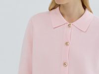 Кардиган на пуговицах, Розовый