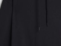 Худи из хлопка, Черный