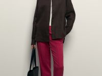 Брюки зауженного кроя с добавлением льна