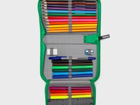 Пенал текстильный с наполнением для мальчиков