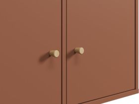 Стеллаж Кейн 2-75x149 Терракотовый
