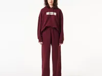 Женские прямые спортивные брюки Lacoste с высокой талией