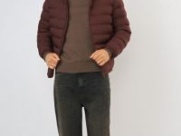 Лёгкая утеплённая куртка, Красный