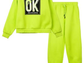 Комплект трикотажный для девочек: толстовка, брюки