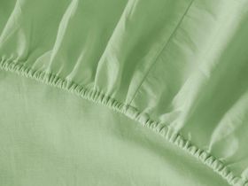 Простыня на резинке Smoke green