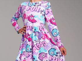 Платье трикотажное для девочек