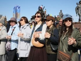 На площади Победы в Якутске станцевали «Осуохай Победы»