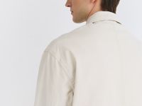 Куртка-рубашка из канваса, Белый