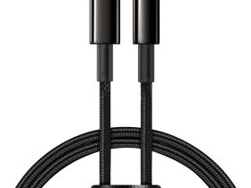 Кабель Baseus Tungsten Gold (Type-C) на (Lightning) 20W 200см нейлоновая оплётка (CATLWJ-A01) (черный)