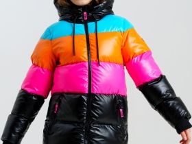 Куртка текстильная с полиуретановым покрытием для девочек