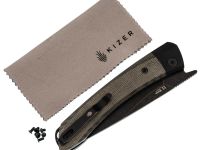 Складной нож Kizer Momo, сталь Nitro-V рукоять G10/микарта