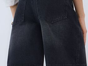 Шорты-бермуды со средней посадкой, Серый