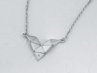 Колье из серебра с бриллиантом э0601кл03193300