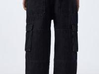 Свободные джинсы-карго, Серый