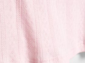 Пижамная майка из ажурного трикотажа, Розовый