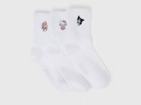 Носки Hello Kitty для девочек, 3 пары, Белый
