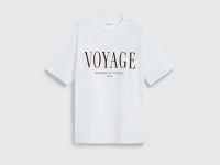 Футболка с цветочным принтом, Белый